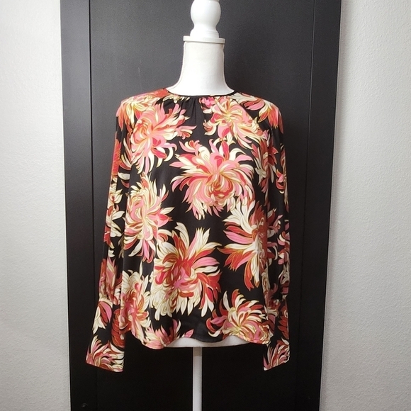 Who WHAT WHERE Floral Print Blouse Size Medium - Picture 1 of 8